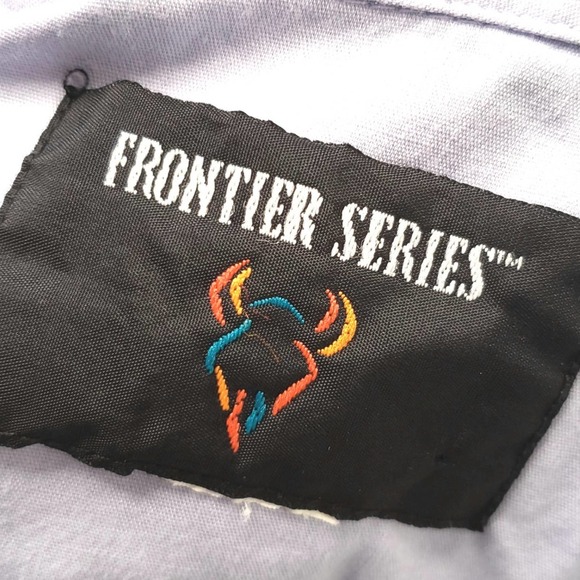 Frontier Series  Purple Vintage Shirt size MED - Picture 6 of 6